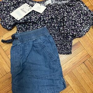 Zara Kids Matching Set - Navy and Blue